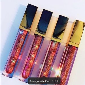 Home made organic pomegranate lipgloss.